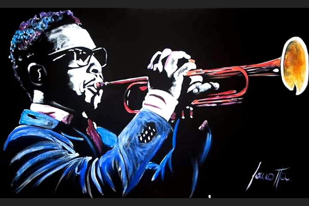 Quadro Roy Hargrove Azul